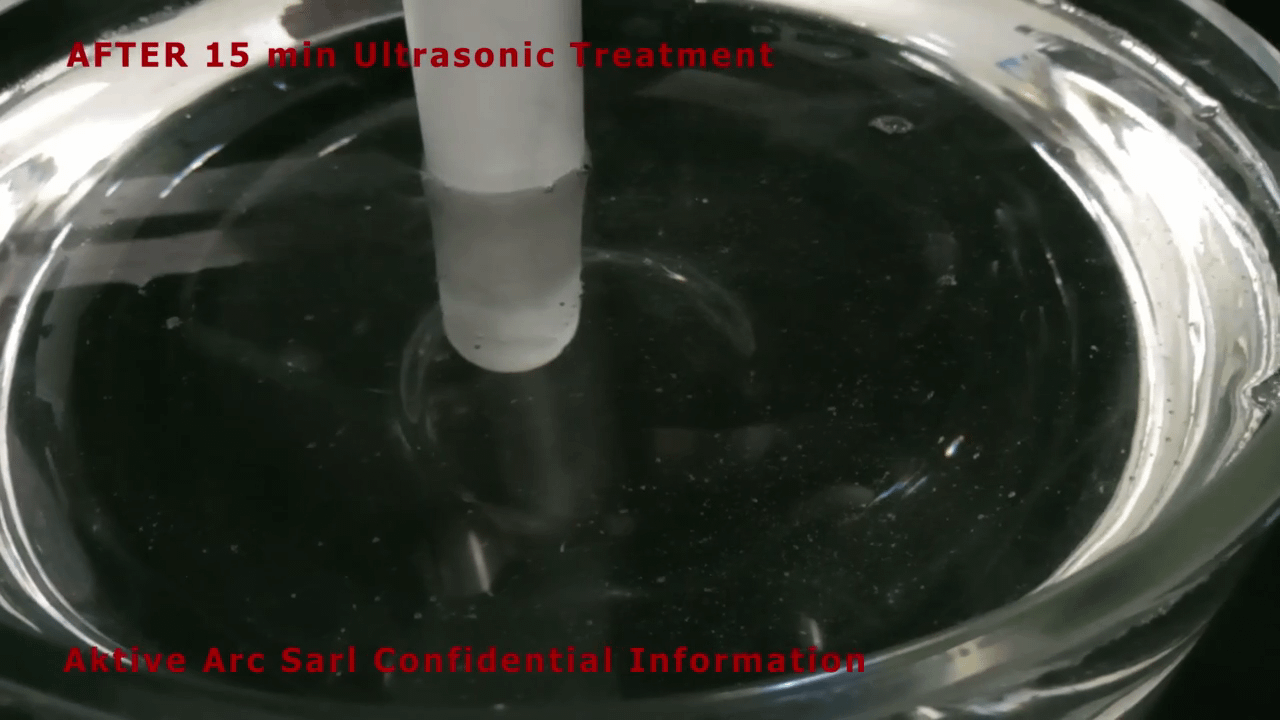 Physical modelling of ultrasonic degassing in glycerine Ultrasonic Degassing